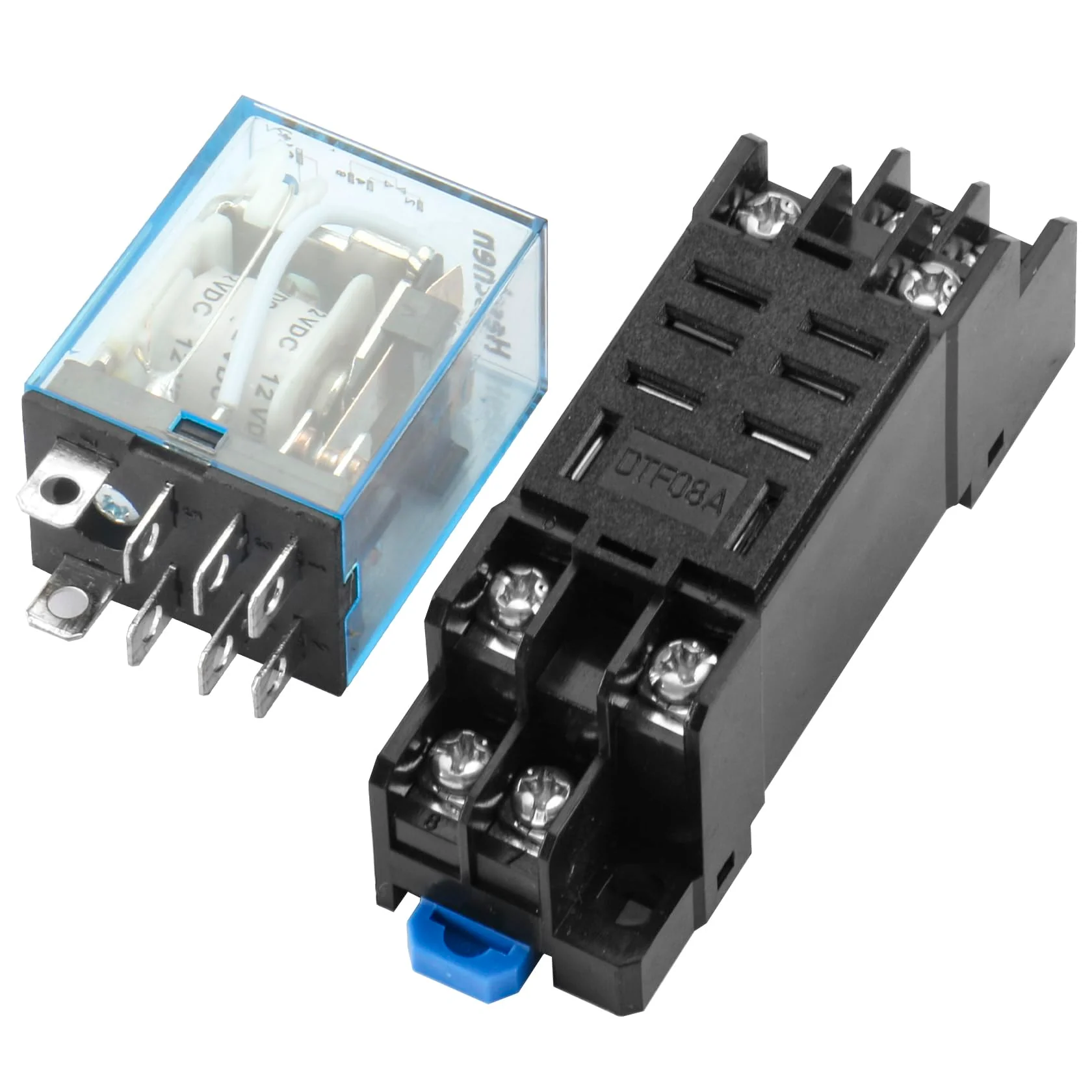 General Purpose Relay Module, Relay Switch, LY2NJ, 12VDC Coil, 10A 24VDC/220VAC, DPDT, LED Indicator, with Socket Base - Image 5