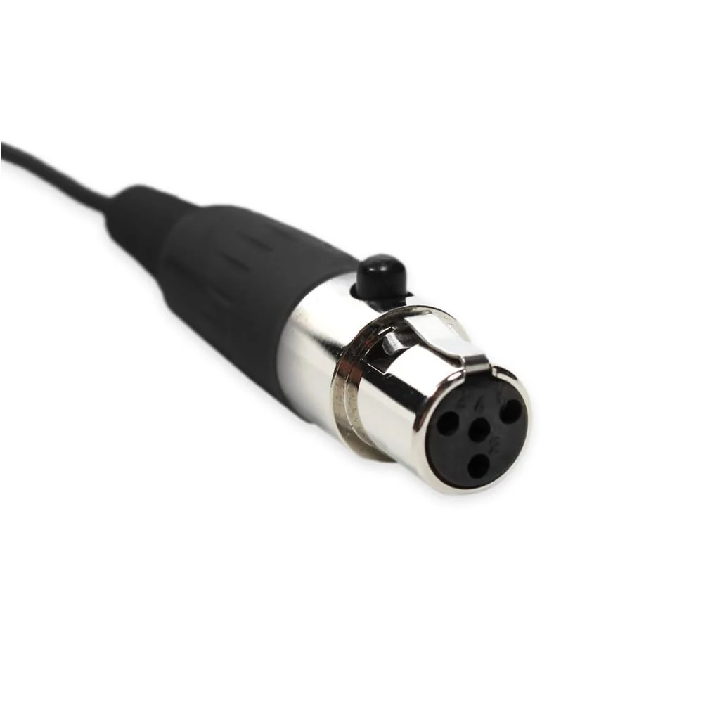 Generic Replacement Headset Headworn Microphone for Shure BLX1 Wireless Bodypack Transmitter 4-pin Mini-connector, Condenser, Unidirectional, ta4f 4 Pins, Black, HS06D4 - Image 5