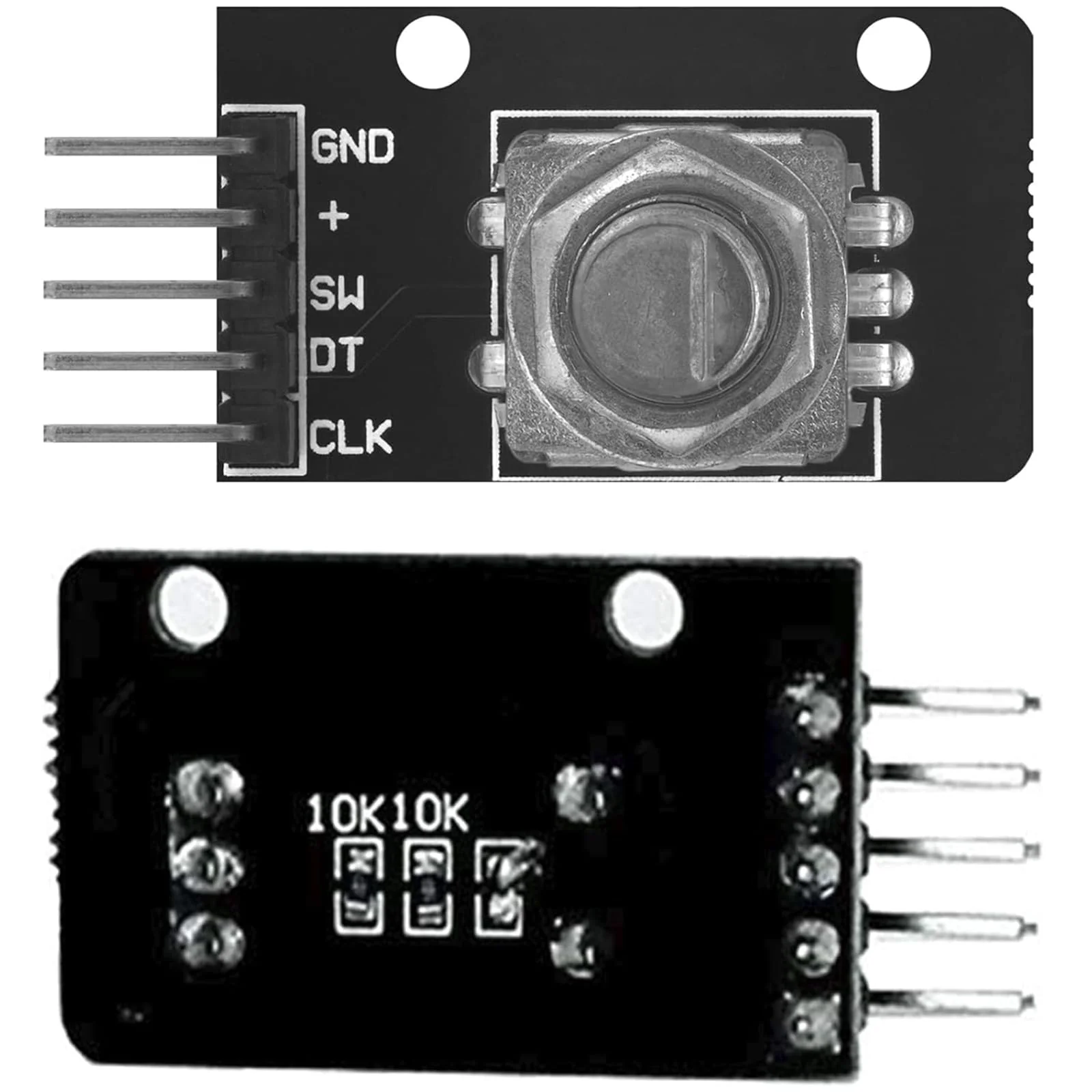 GERUI 6 x KY-040 Rotary Encoder, Rotary Encoder Module Compatible with Arduino, 360 Degree Rotary Encoder, Potentiometer, Digital Pulse Output Electronic Building Blocks - Image 3