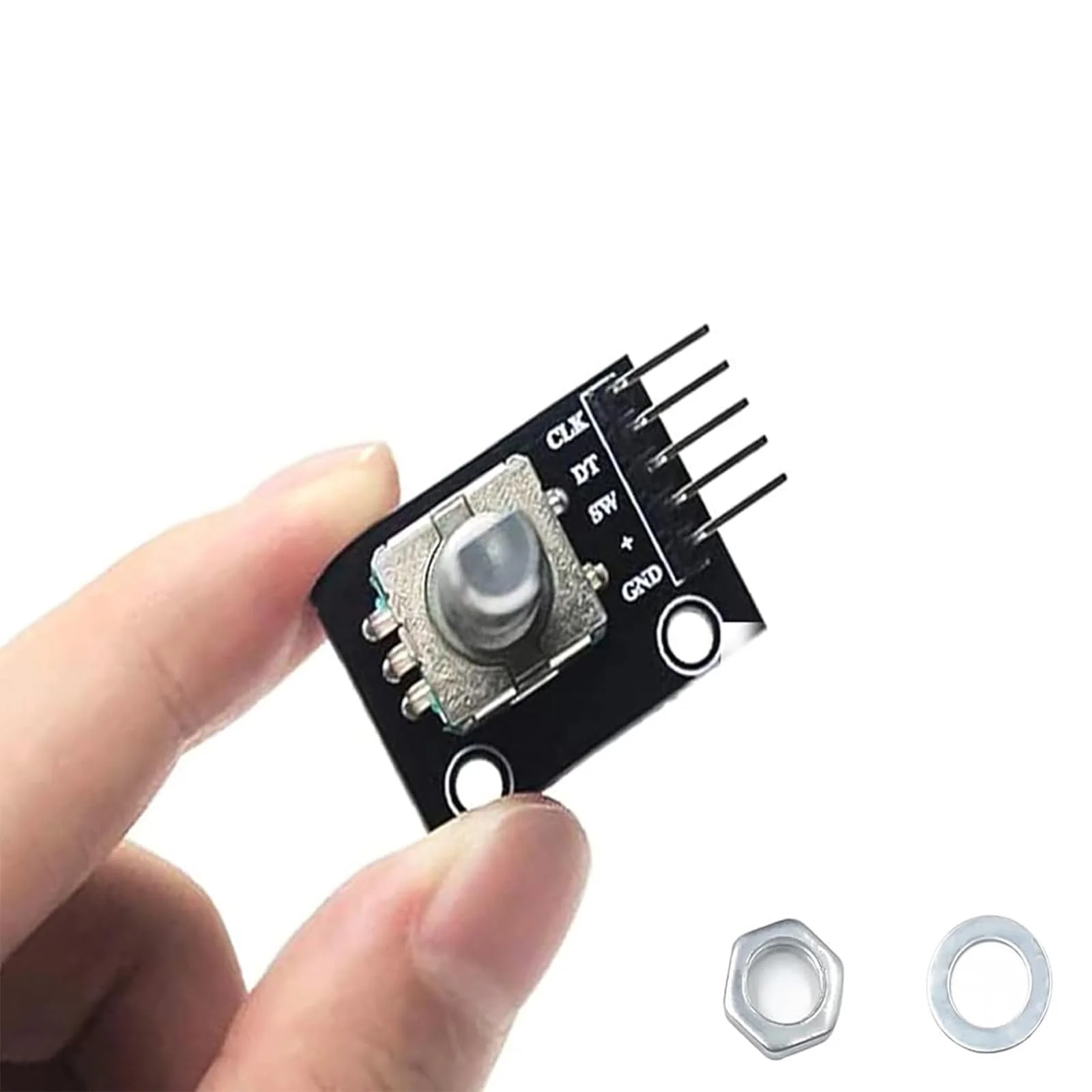 GERUI 6 x KY-040 Rotary Encoder, Rotary Encoder Module Compatible with Arduino, 360 Degree Rotary Encoder, Potentiometer, Digital Pulse Output Electronic Building Blocks - Image 6