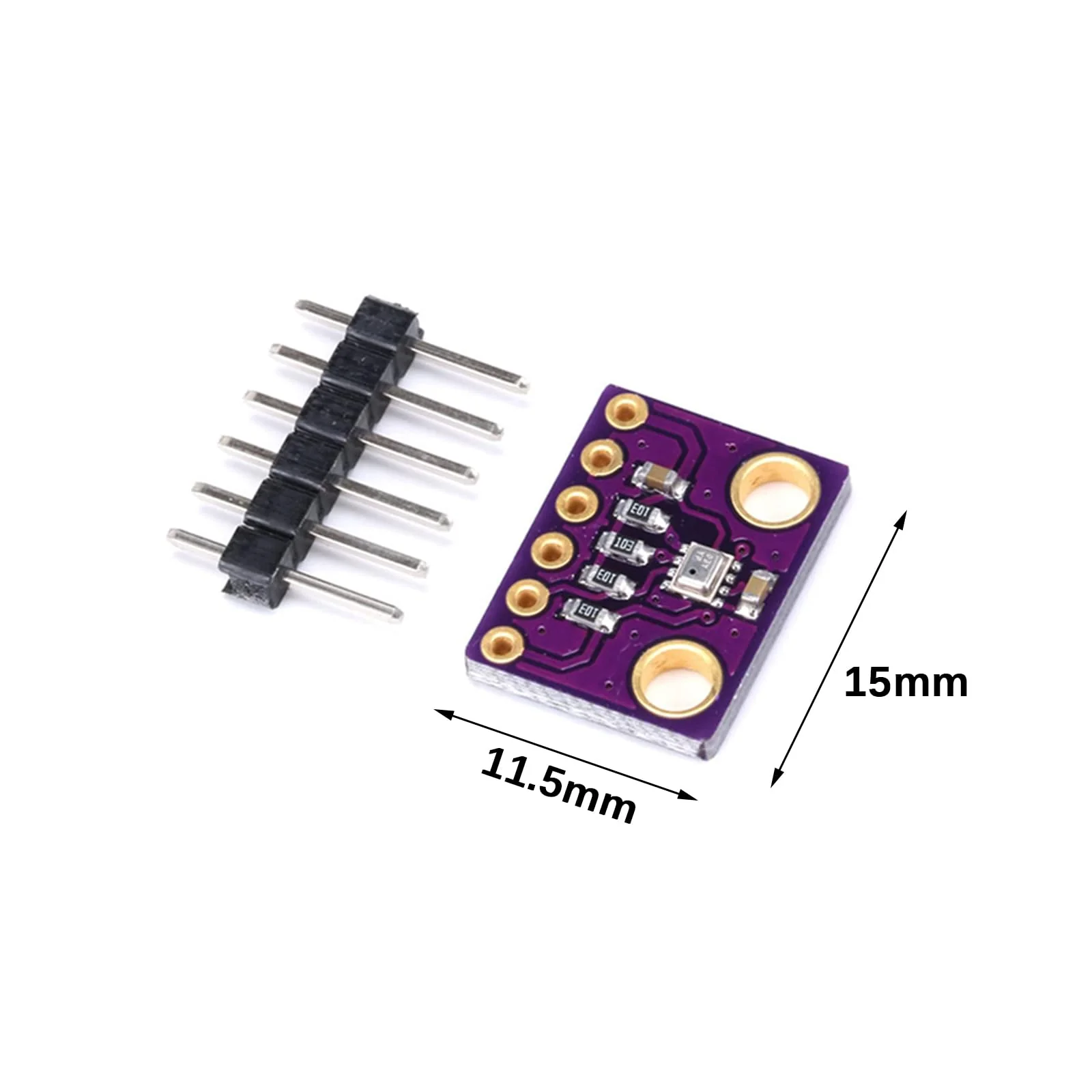 GERUI 8pcs High Precision 3.3V Air Pressure Sensor Module for Air Pressure Measurement Purple PCB Mount Plastic Screw Electronic Component - Image 2
