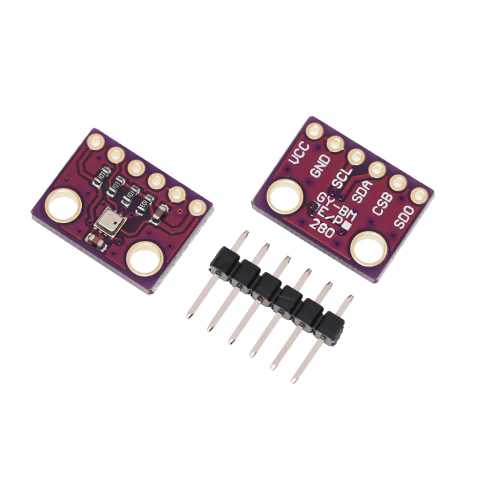 GERUI 8pcs High Precision 3.3V Air Pressure Sensor Module for Air Pressure Measurement Purple PCB Mount Plastic Screw Electronic Component - Image 3