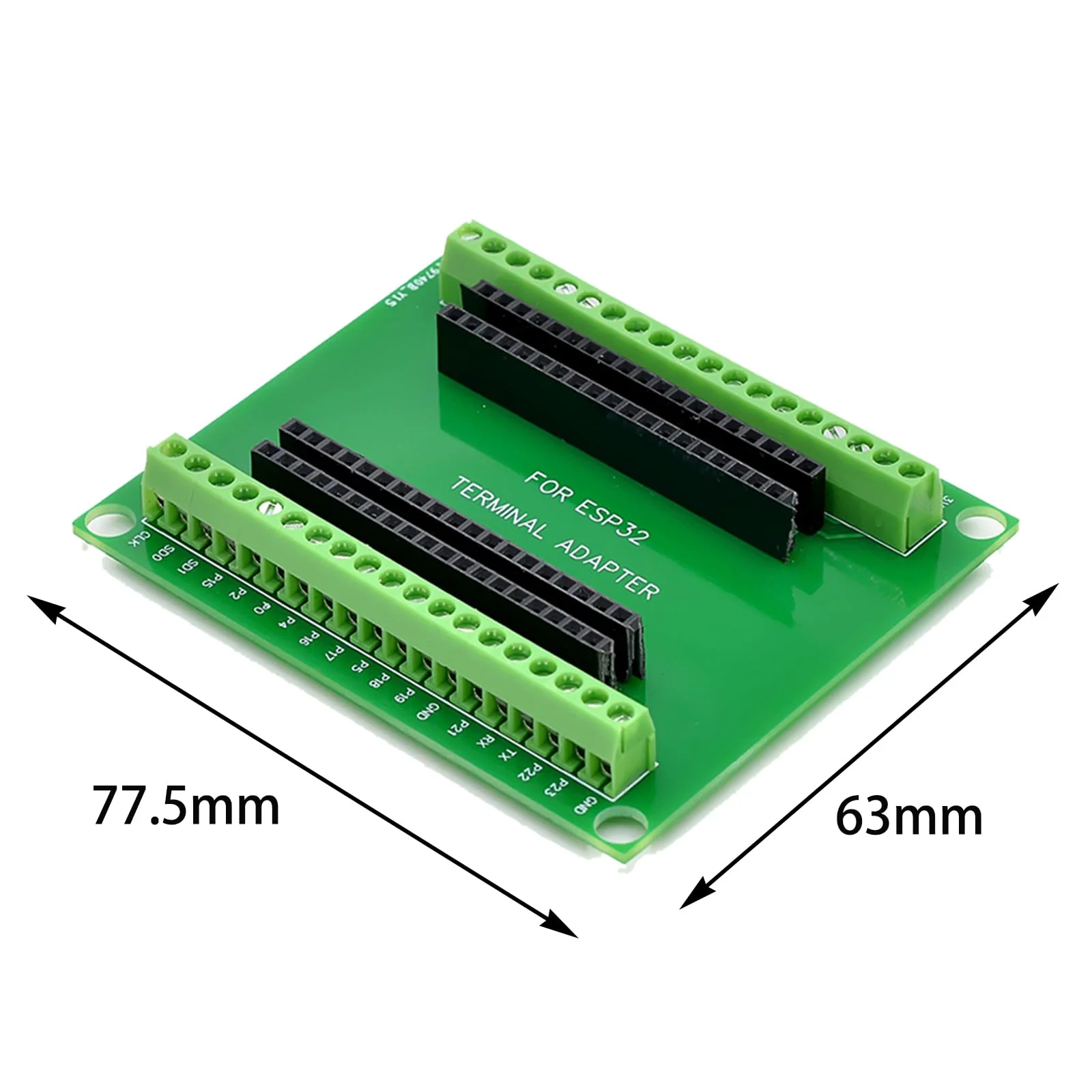 GERUI ESP32 Breakout Board, 38 Pin Development Board with Wireless WiFi Bluetooth Chip ESP-WR0OM-32 Microcontroller Development Board Pack of 3 - Image 2