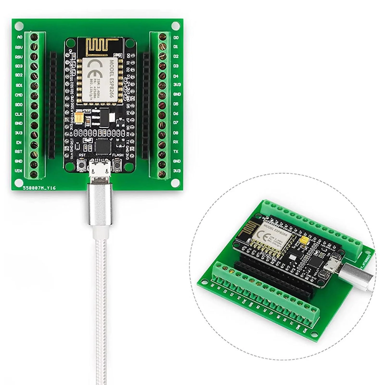 GERUI ESP32 Breakout Board, 38 Pin Development Board with Wireless WiFi Bluetooth Chip ESP-WR0OM-32 Microcontroller Development Board Pack of 3 - Image 4