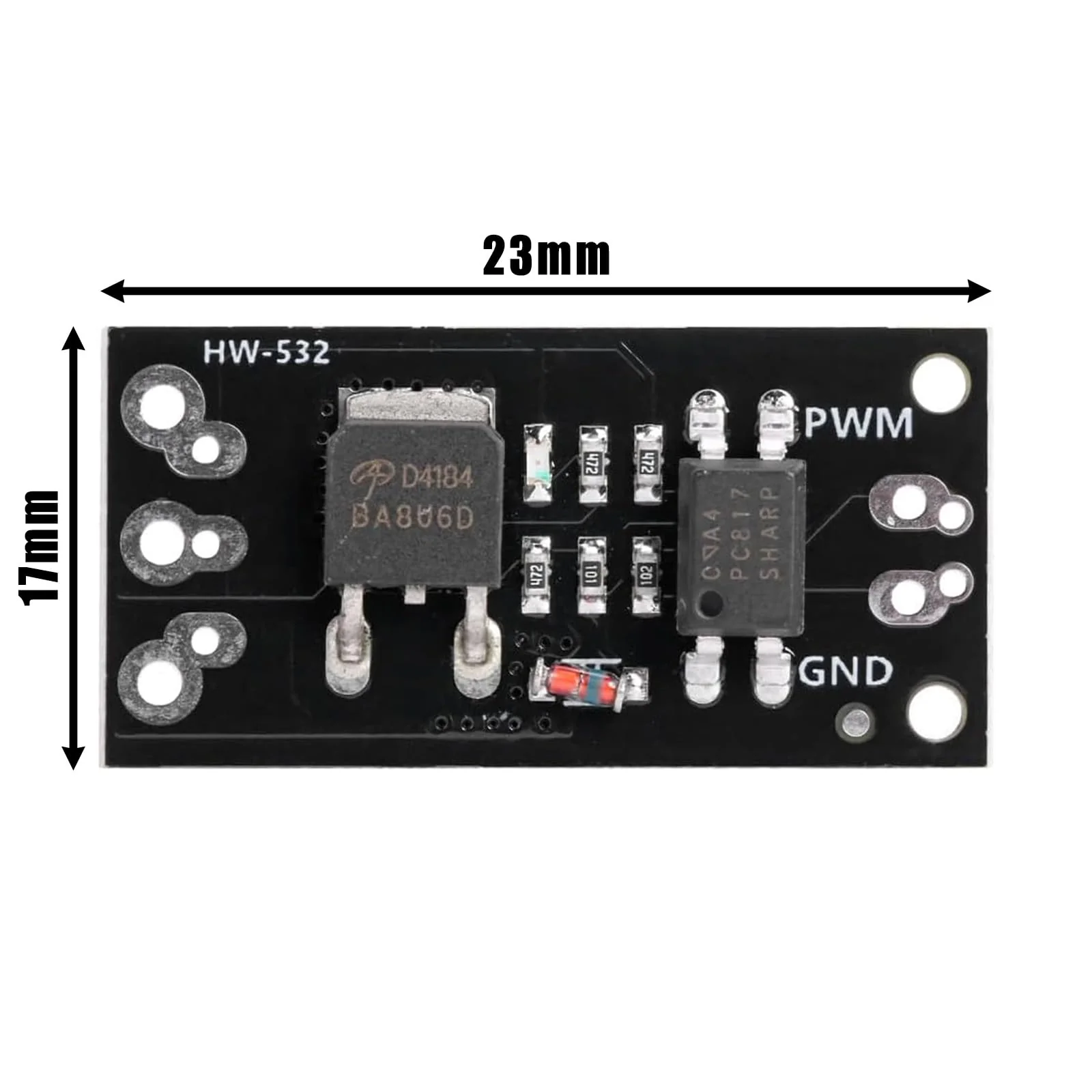 GERUI LR7843 FR120N D4184 MOSFET Control Module 30V 161A 100V 9.4A 40V 50A 3V or 5VSignal 3V or 4V Signal MOS Tube Field Effect Tube Module Replacement Relay for Arduino (D4184) Pack of 6 - Image 2