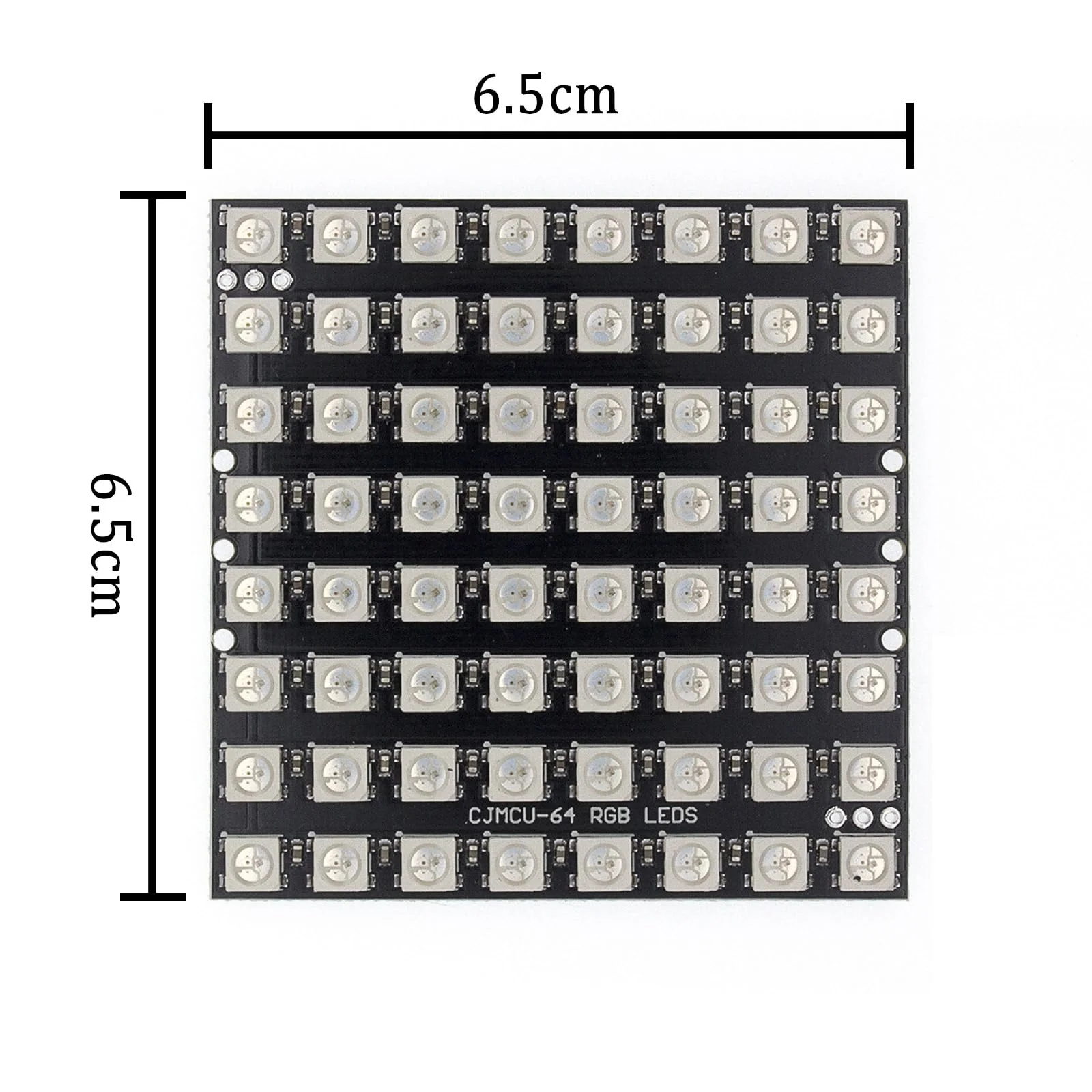 GERUI Pack of 3 U 64 LED Matrix Panel CJMCU-8x8 Module WS2812 5050 RGB in Full Colour Driver Colour Light Development Board Compatible for Arduino and Raspberry - Image 2