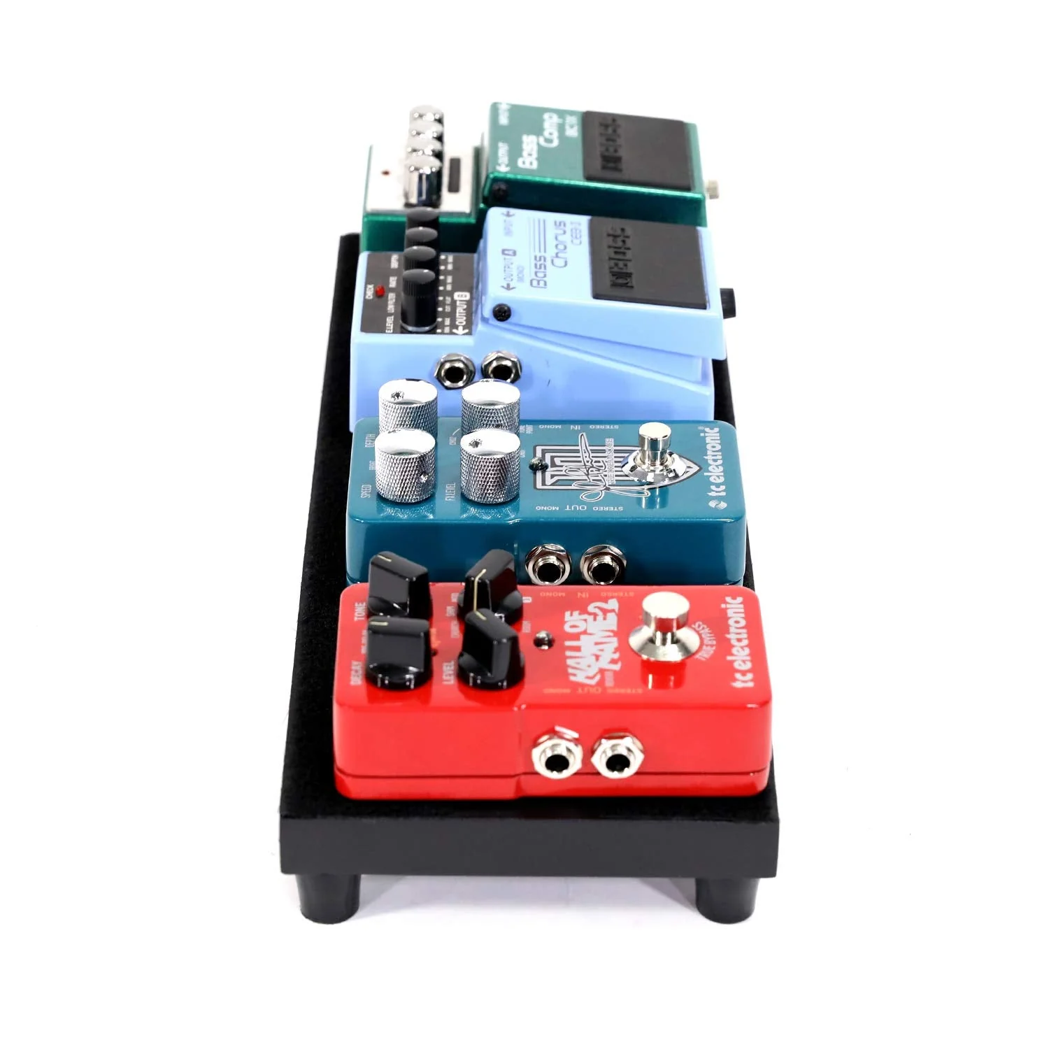 Ghost Fire Guitar Pedal Board Aluminum Alloy Effect Pedalboard,V Series (V-BABY1-PB(13.7''x5.5'')) 13.7''x5.5'' - Image 6