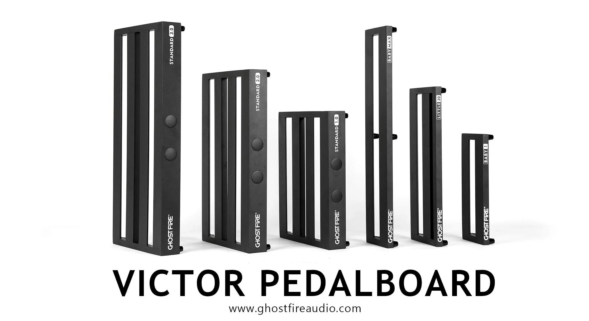 Ghost Fire Guitar Pedal Board Aluminum Alloy Effect Pedalboard,V Series (V-BABY1-PB(13.7''x5.5'')) 13.7''x5.5'' - Image 9