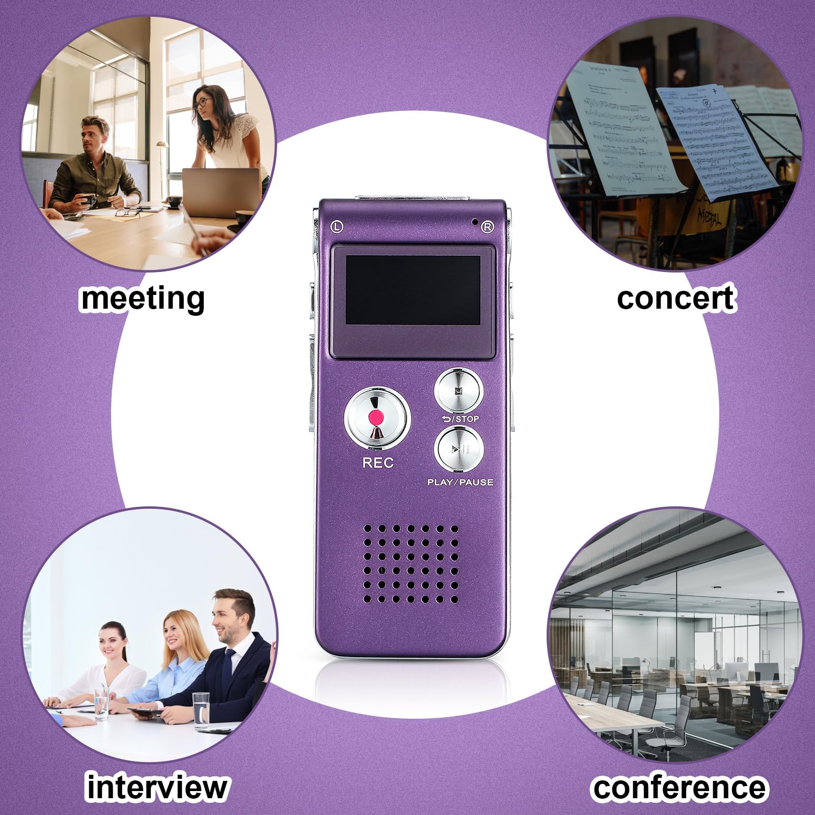 Ghost Hunting Equipment Paranormal Equipment Spirit Box for Ghost Hunting Digital Evp Voice Activated Recorder Rechargeable Recorder Device with Microphone, 8GB - Image 6