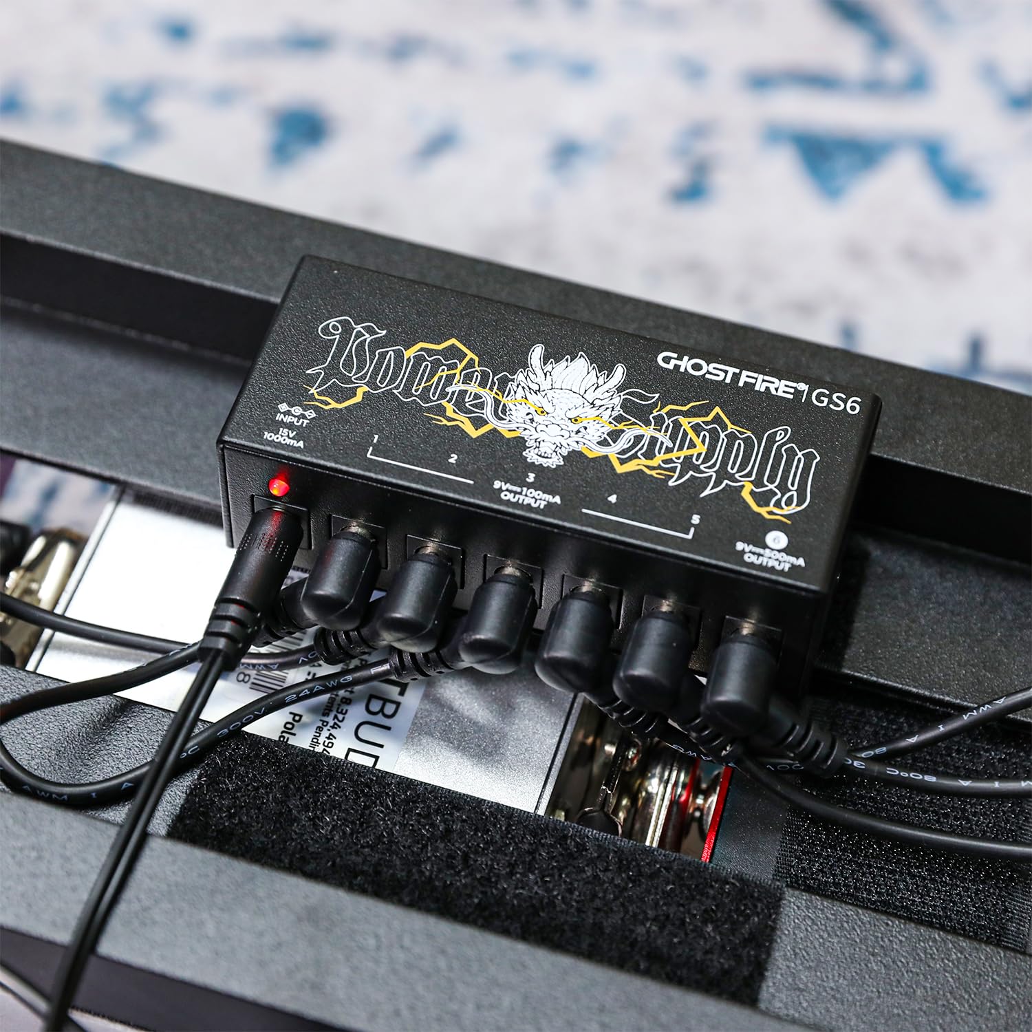 GHOSTFIRE GS10-SV2 GS6 Guitar Pedal Power Supply 9V/1000mA High Current for 9V/12V/18V Effect Pedals (GS6) - Image 6