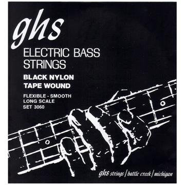 GHS 3060 Medium Tapewound Black Nylon Electric Bass 4 String Set (50-105) - Image 2
