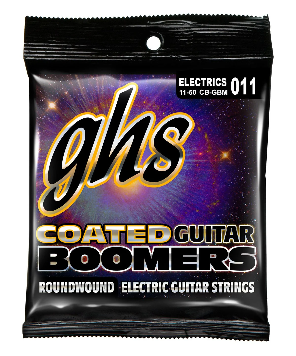 GHS Strings CB-GBM Coated Boomers Nickel Electric Guitar Strings, Medium, 11-50 - Image 2