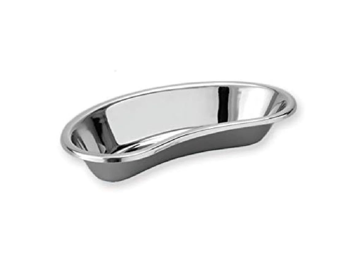 GIMA 26641 Stainless Steel Economic Kidney Dish, 6", 162 mm x 77 mm x 31 mm - capacity 190 ml 162 x 77 x 31 mm Single