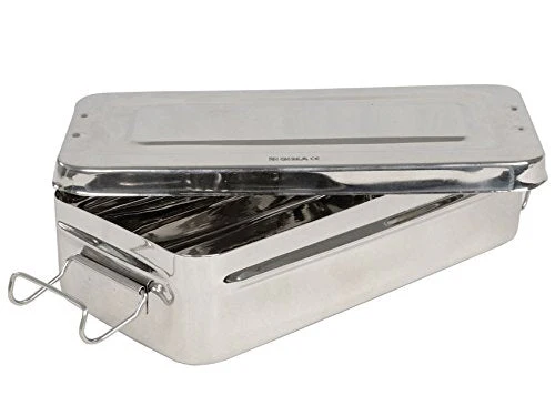 GIMA 26670 Stainless Steel Box with Handle, 25 cm x 12.5 cm x 4.6 cm - Image 2