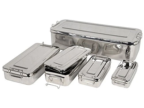 GIMA 26670 Stainless Steel Box with Handle, 25 cm x 12.5 cm x 4.6 cm - Image 3