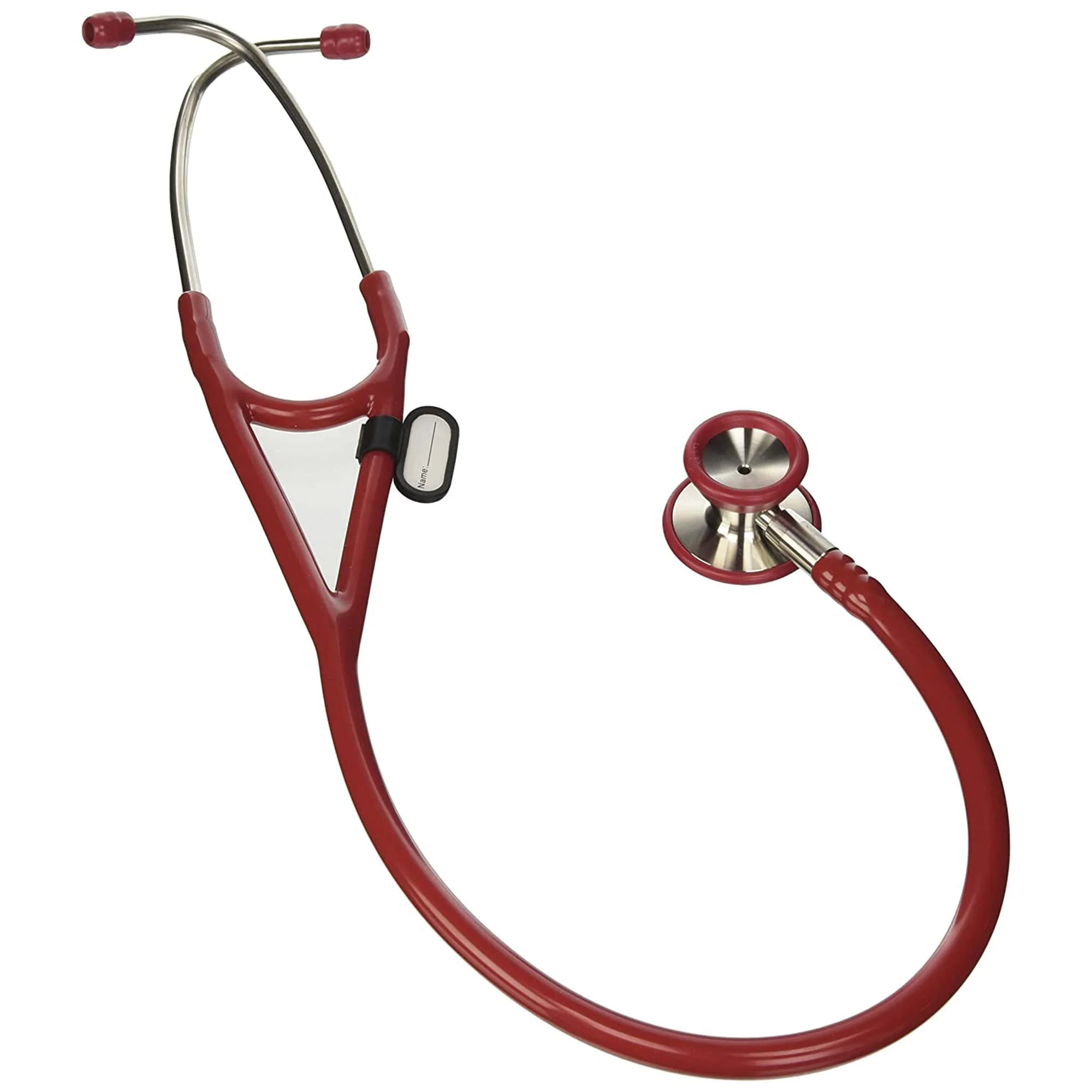 Gima - Classic Cardiology 32551 Stethoscope with Stainless Steel Head, Conical Bell for Low Frequency, Highly Sensitive Diaphragm to Amplify Sound, Lira Bordeaux - Image 2
