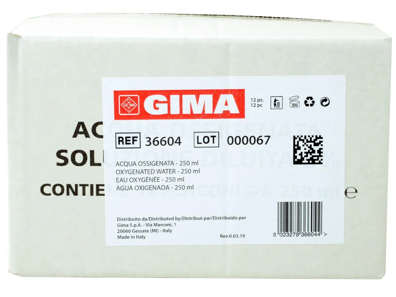 Gima Deburring Countersink, Hydrogen Peroxide, 250 ml, Pack of 12) - Image 4