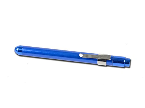 Gima - Delta Professional Blue LED Pen Light with Tongue Depressors Holder (Tongue Depressors Not Included) Supplied in Aluminium Box With tongue depressor holder - Image 2