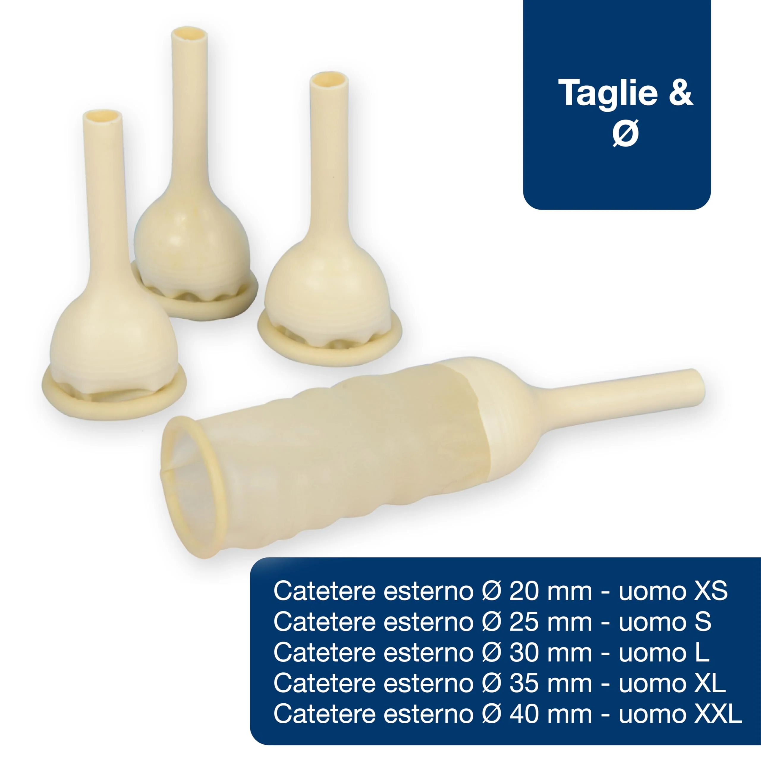 GIMA - Male External Latex Catheter - Diameter 25mm - Pack of 30 Durchmesser 25 mm - Image 5