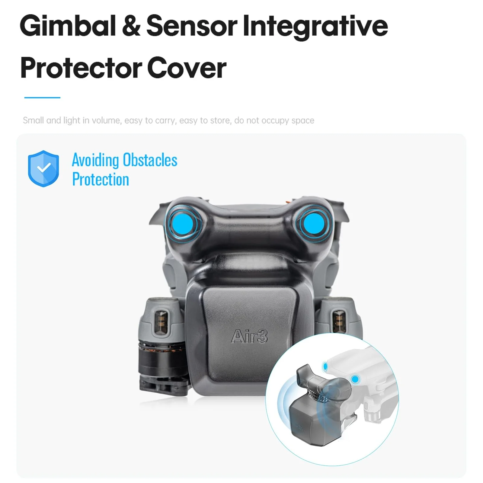 Gimbal Camera Lens Protective Cover Protector for DJI Air 3 Accessories, Lens Dustproof Cap Anti-Scratch Guard - Image 7
