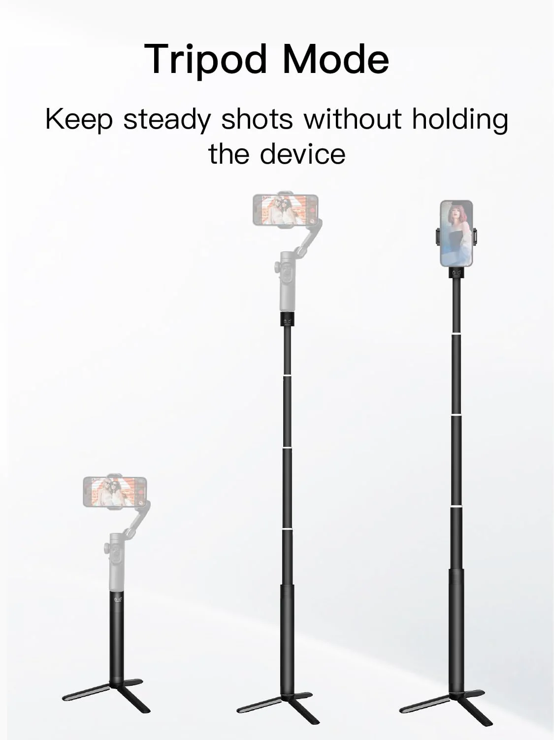 Gimbal Extension Rod, 29" Extension Pole for DSLR Cameras, Adjustable Selfie Stick with 1/4 Screw Interface, Compatible with a Range of Handheld Gimbal and Other Universal Interface Devices - Image 5