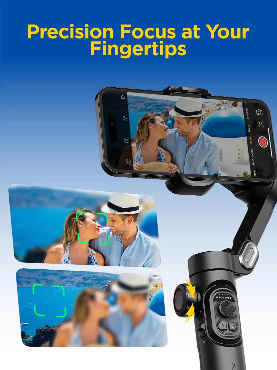 Gimbal Stabilizer for Smartphone, iPhone Gimbal w/Focus Wheel Face/Object Tracking Gimbal for iPhone 15 14 Pro Max/Android Foldable 3-Axis Handheld Phone Gimbal for Video Recording -Smart XE Smart XE - Image 6