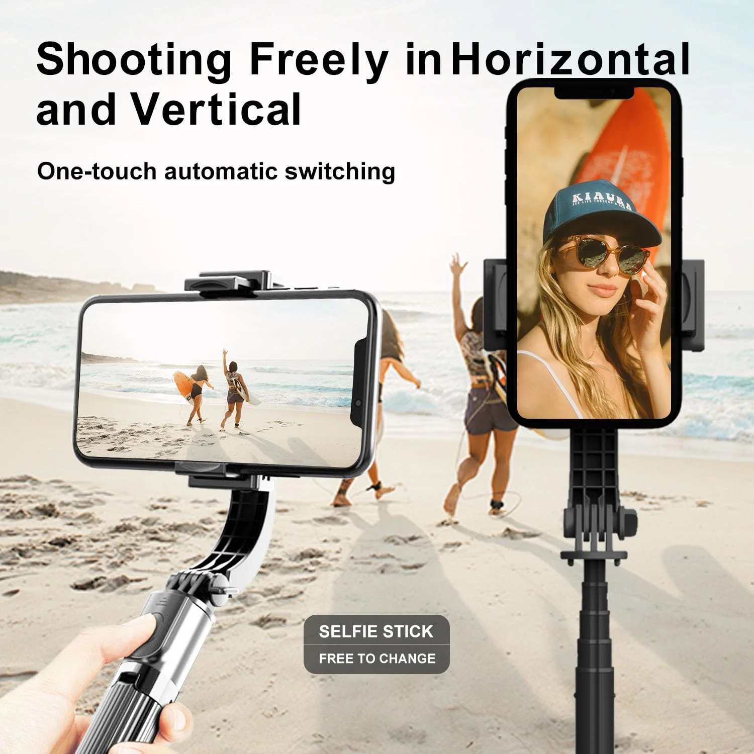 Gimbal Stabilizer for Smartphone,Selfie Stick Tripod with Remote Control Auto Balance 360° Rotation 1-Axis Phone Gimbal for Group Selfies Live Streaming Video Recording L08 Gimbal Stabilizer - Image 3