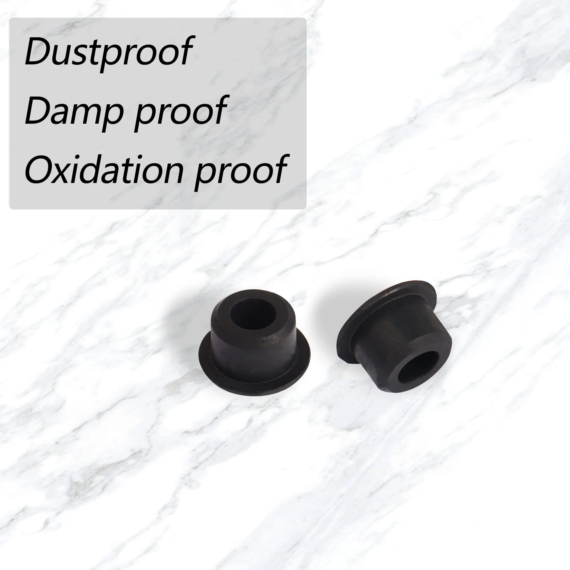 GINTOOYUN 50pcs DC Port Anti Dust Cap Cover Plugs DC Power Supply Dustproof Plug Soft Silicone Protector for Ethernet Switch, Router,etc. - Image 2