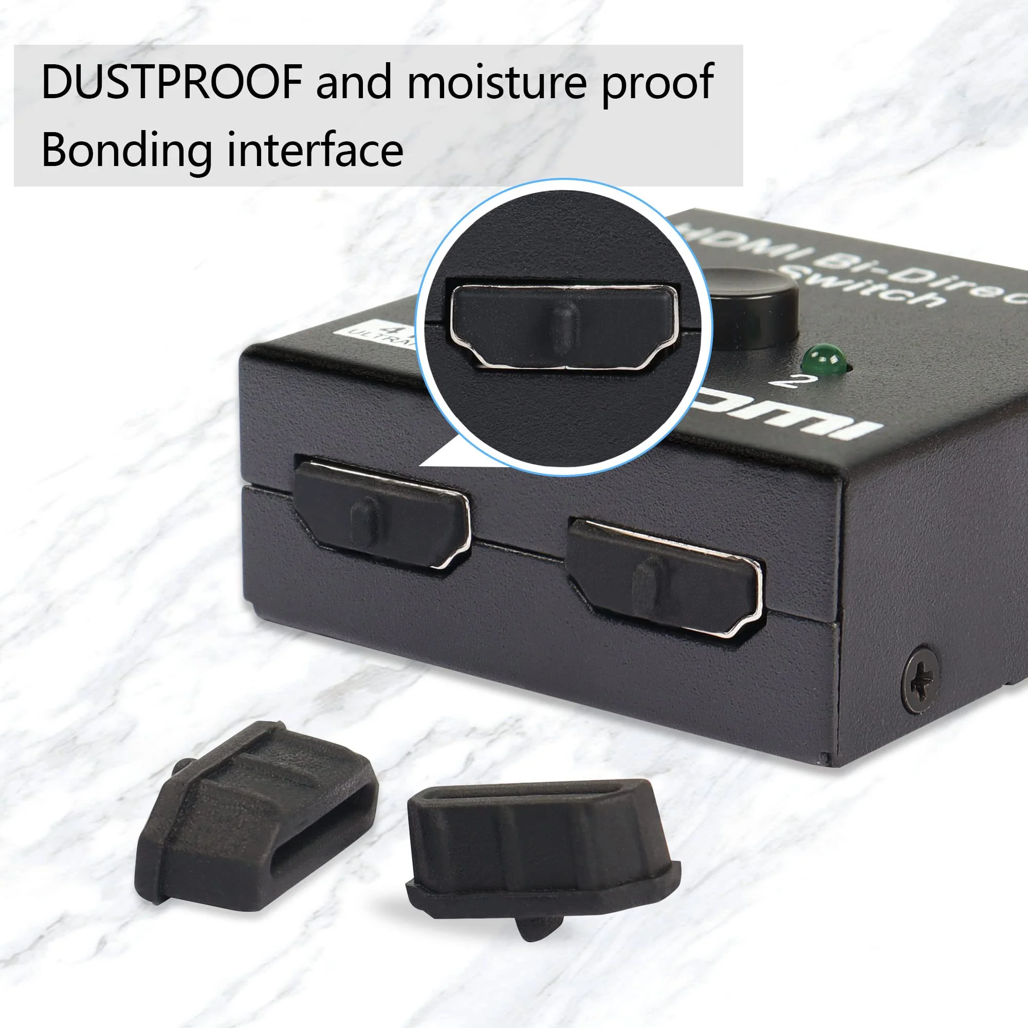 GINTOOYUN 50pcs HDMI Anti Dust Cap Cover Plugs HDMI Female Dustproof Plug Soft Silicone Protector for TV,Computers,etc. - Image 2