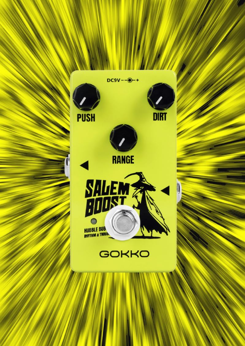 GK-60 Salem Guitar Effects Pedal – Treble Enhancer & Clean Gain for Electric Guitar – Vintage Rangemaster Style Overdrive Pedal - Image 8