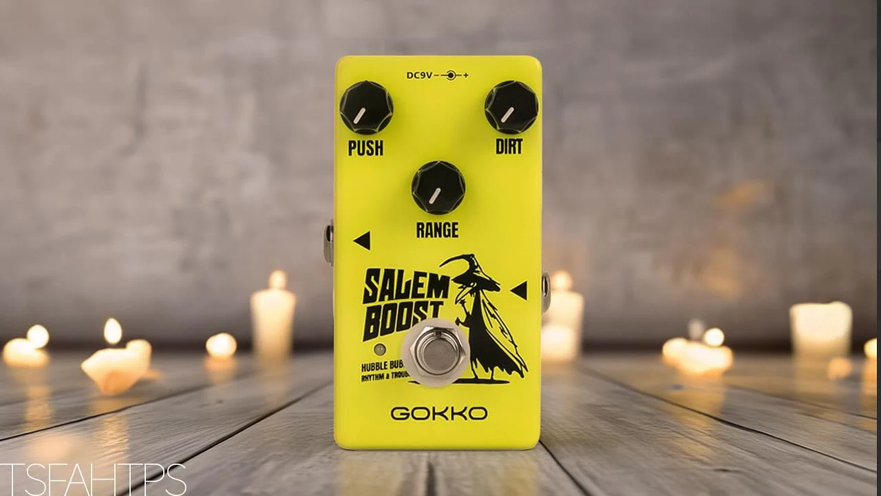 GK-60 Salem Guitar Effects Pedal – Treble Enhancer & Clean Gain for Electric Guitar – Vintage Rangemaster Style Overdrive Pedal - Image 9