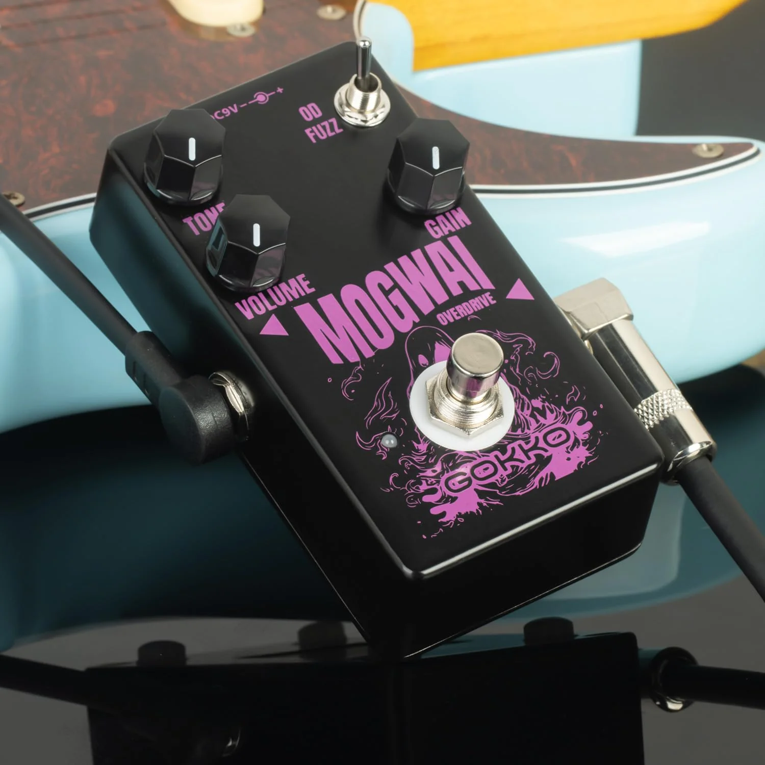 GK-61 Mogwai Overdrive Guitar Pedal – 2-in-1 Overdrive & Fuzz Effects Pedal for Electric Guitar – Vintage Tone, Toggle Switch, True Bypass - Image 3