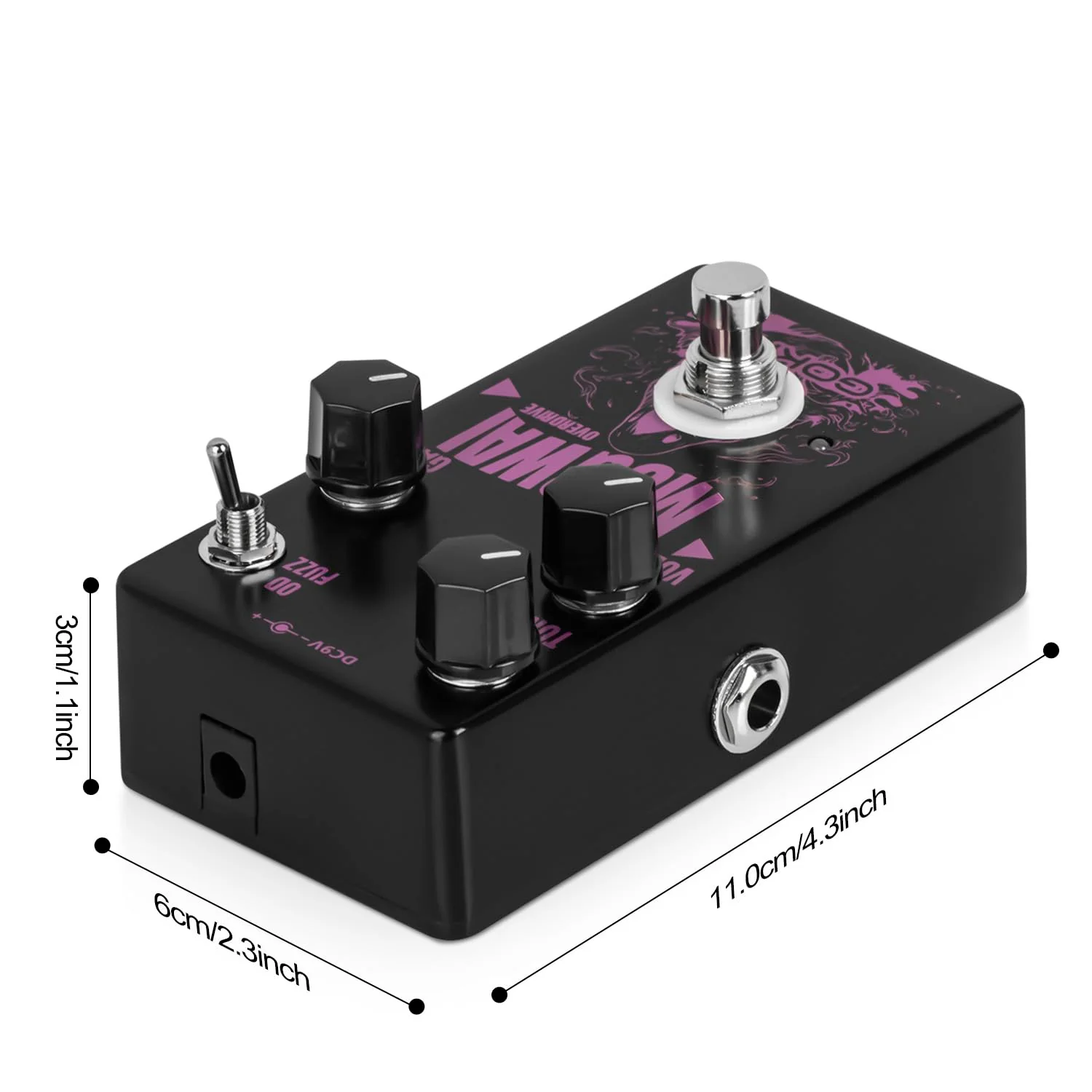 GK-61 Mogwai Overdrive Guitar Pedal – 2-in-1 Overdrive & Fuzz Effects Pedal for Electric Guitar – Vintage Tone, Toggle Switch, True Bypass - Image 7