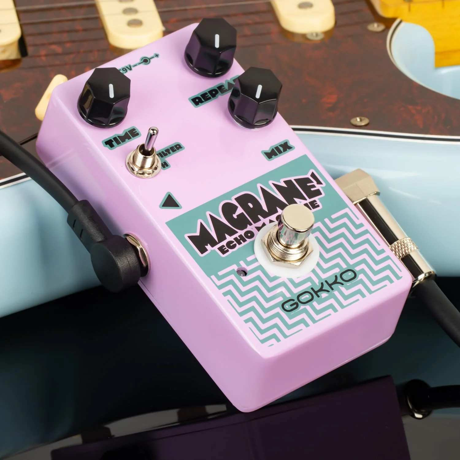 GK-63 Magrane’ Echo Machine – Guitar Delay & Echo Effects Pedal with Time, Repeat, Mix & Filter Controls, Boost/Kill Dry Options, Compact Analog-Style Stompbox - Image 3
