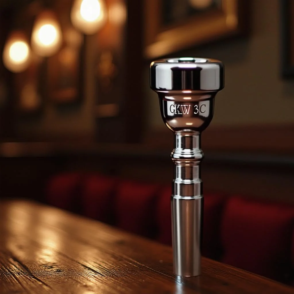 GKW Silver Plated 3C Trumpet Mouthpiece – Beginner Brass Mouthpiece, Compatible with Most Trumpets, Ideal for Students and Music Enthusiasts - Image 3