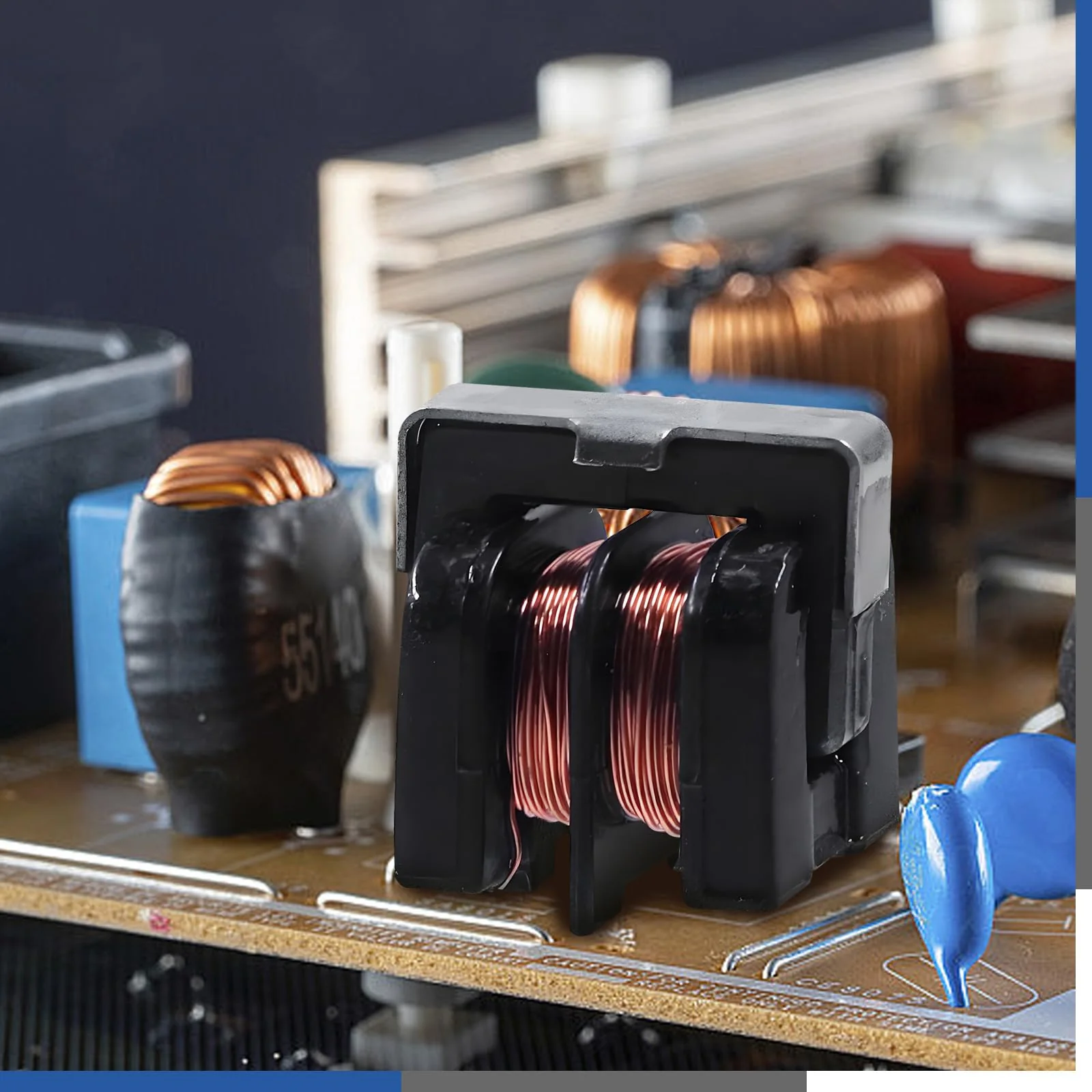 Glarks 24pcs 5/10/15/20/30/40 MH Toroid Magnetic Inductor Kit, Copper Wire Wind Wound Inductance Coil, Inductance Copper Coil for Transformers DIY Circuit Board UU9.8 x 5MH, UU10.5 x 10MH 15MH 20MH 30MH 40MH - Image 6