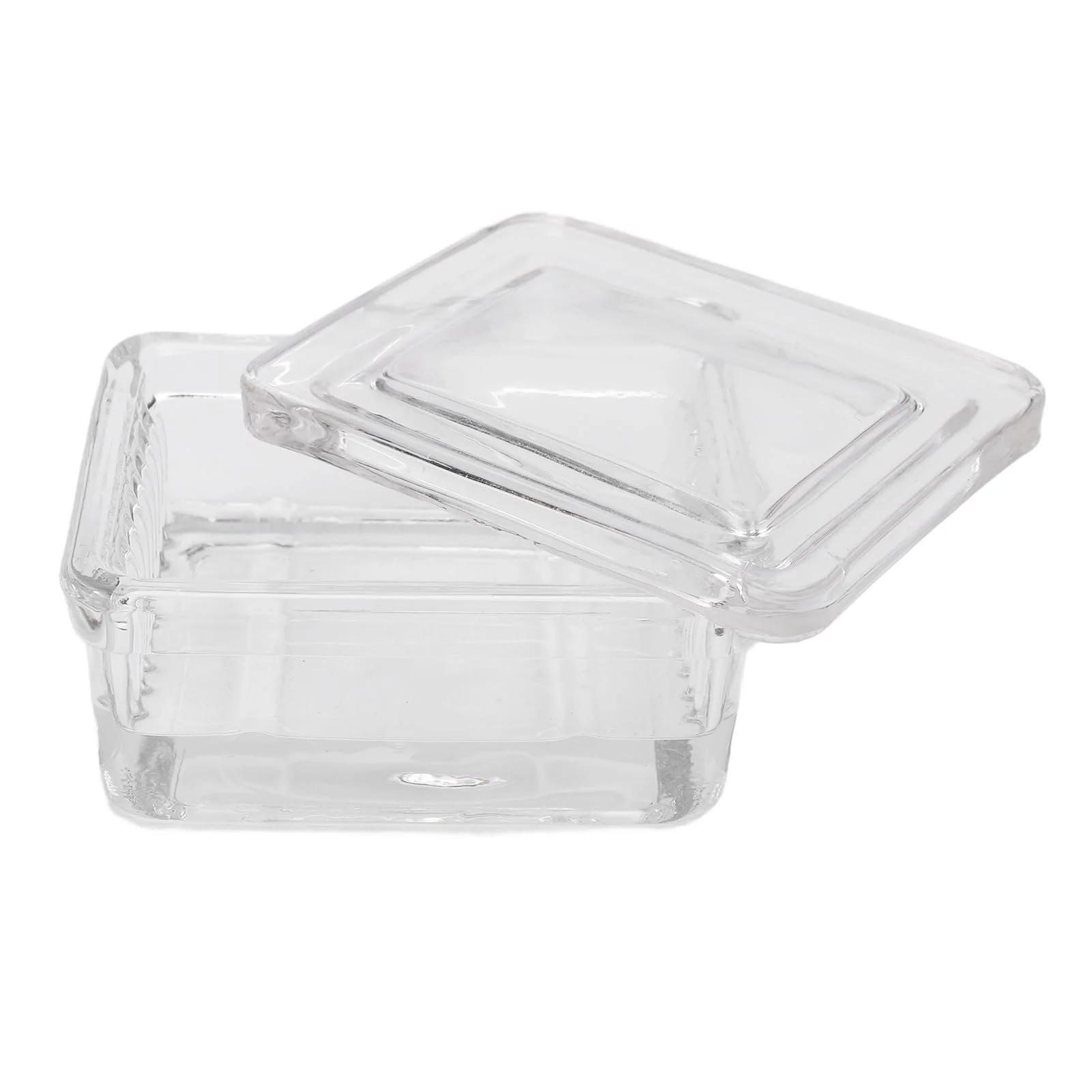 Glass Staining Jar with Lid, Transparent Container, Sturdy (Glass with 10 Slides) Glas mit 10 Objektträgern Glass with 10 slides - Image 2