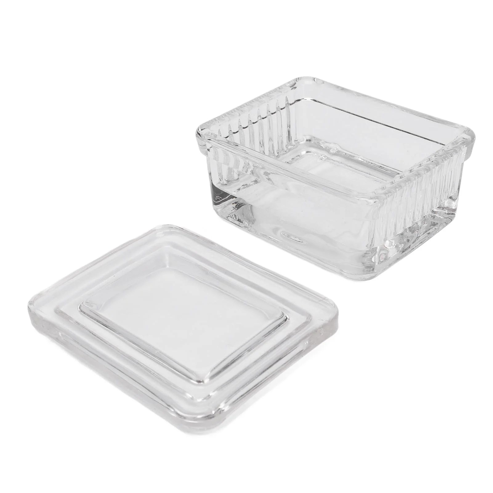 Glass Staining Jar with Lid, Transparent Container, Sturdy (Glass with 10 Slides) Glas mit 10 Objektträgern Glass with 10 slides - Image 8