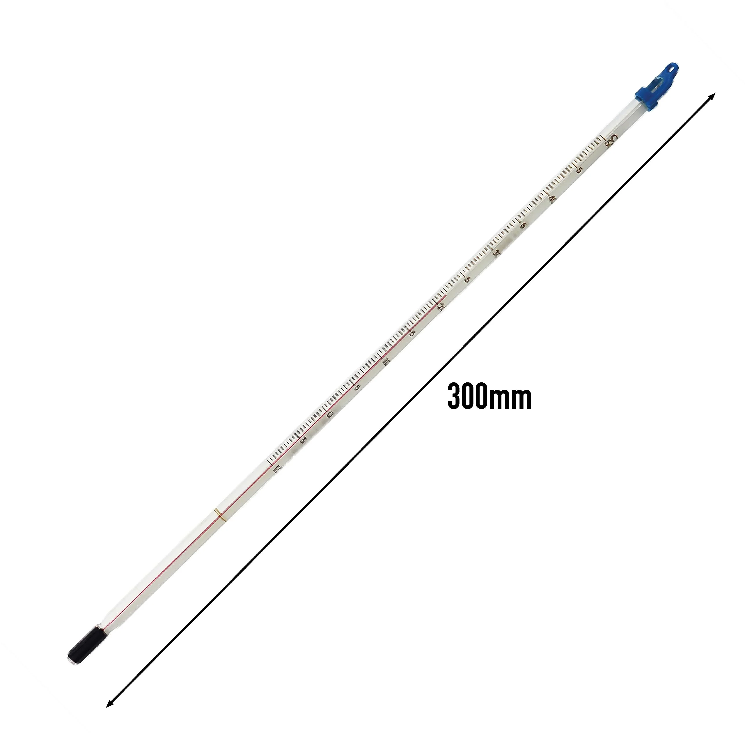 Glass Thermometer -10 to +50°C 300mm - For measuring water liquid for homemade wine and beer or laboratory and scientific use. Made in the UK - Image 3