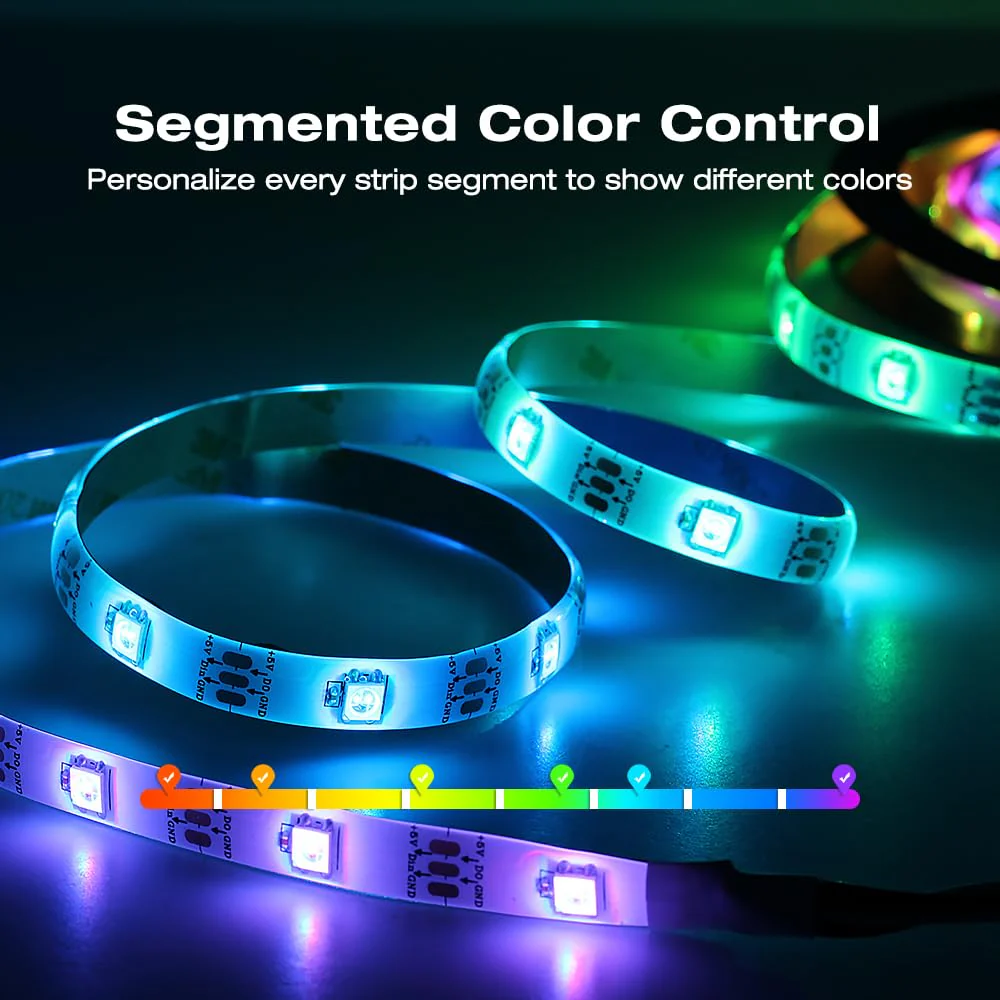GLEDOPTO WLED Digital Strip Light Controller WiFi DC5-24V Support WS2812 2811 SK6812 and Other RGB RGBW Strip Lights 800 ICs DIYable - Image 7