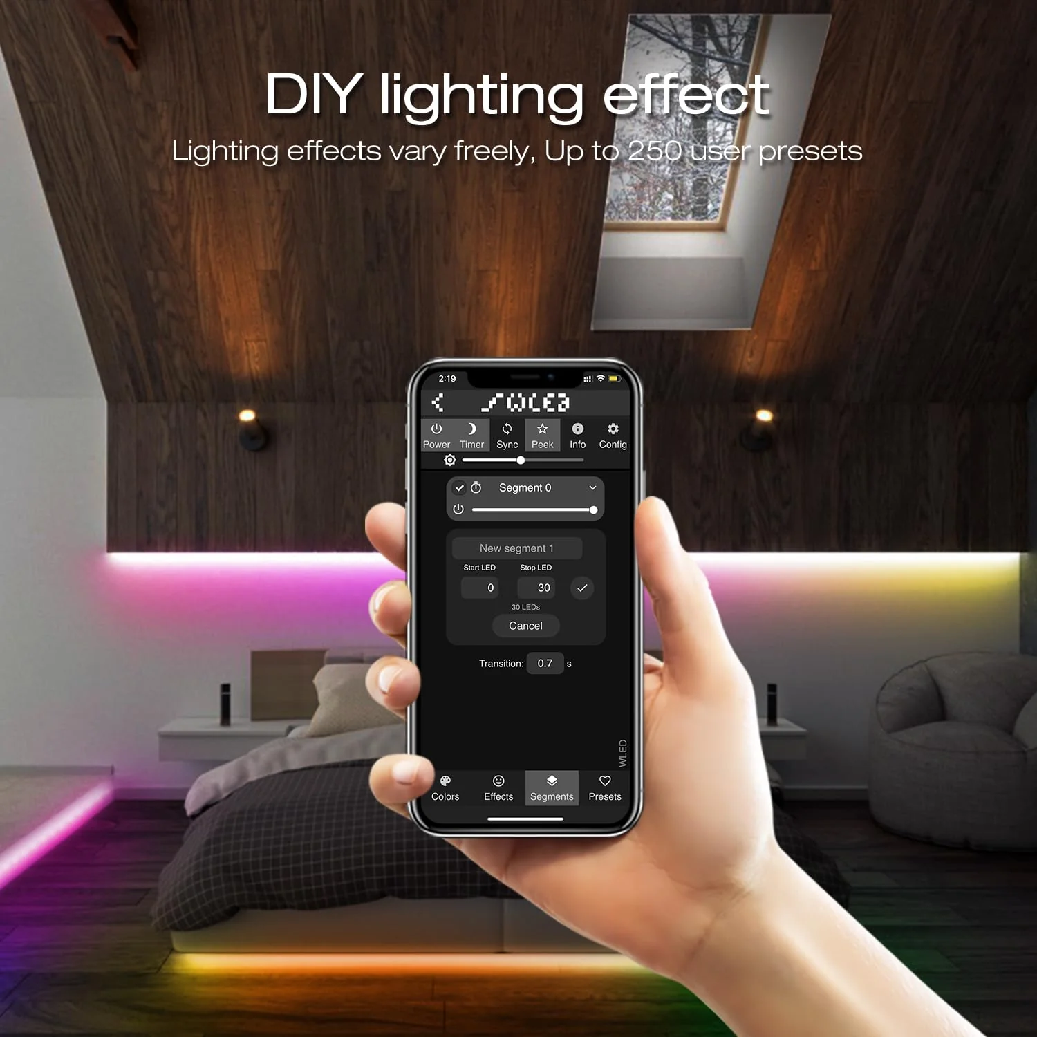GLEDOPTO WLED ESP32 Mini LED Strip Controller DC12-24V RGB IC Digital with Mic Sound Mode Dynamic Lighting DIY for WS2811 WS2812 WS2812b SK6812 WS2815 Addressable FCOB LED Strip - Image 4