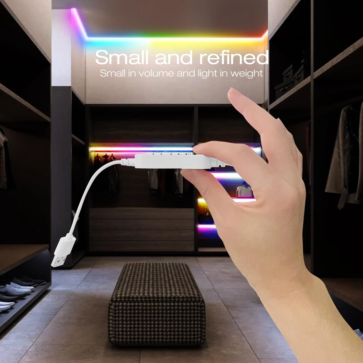 GLEDOPTO WLED ESP32 Mini LED Strip Controller DC12-24V RGB IC Digital with Mic Sound Mode Dynamic Lighting DIY for WS2811 WS2812 WS2812b SK6812 WS2815 Addressable FCOB LED Strip - Image 5