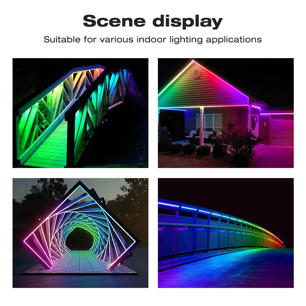 GLEDOPTO WLED Strip Controller LED Lighs Over 100 Dynamic Lighting Modes DIY WiFi APP Control 800 IC RGB RGBW for WS2812B WS2811 SK6812 TM1814 WS2813 WS2815 Addressable LED Light Strip - Image 7