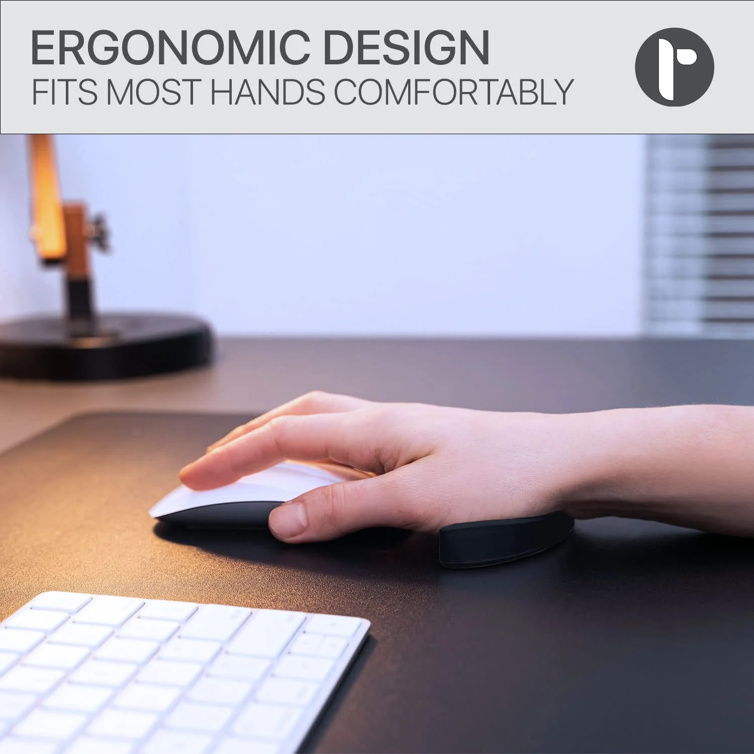 Glider v2 - Ergonomic Gliding Palm Rest, Soft Cooling Material, Sliding Wrist Pad That Moves with Your Mouse, Physician Designed for Carpal Tunnel Syndrome, Lightweight Wrist Rest (Black) Black - Image 6