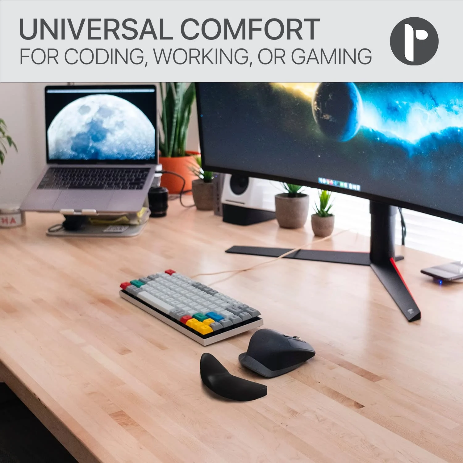 Glider v2 - Ergonomic Gliding Palm Rest, Soft Cooling Material, Sliding Wrist Pad That Moves with Your Mouse, Physician Designed for Carpal Tunnel Syndrome, Lightweight Wrist Rest (Black) Black - Image 7