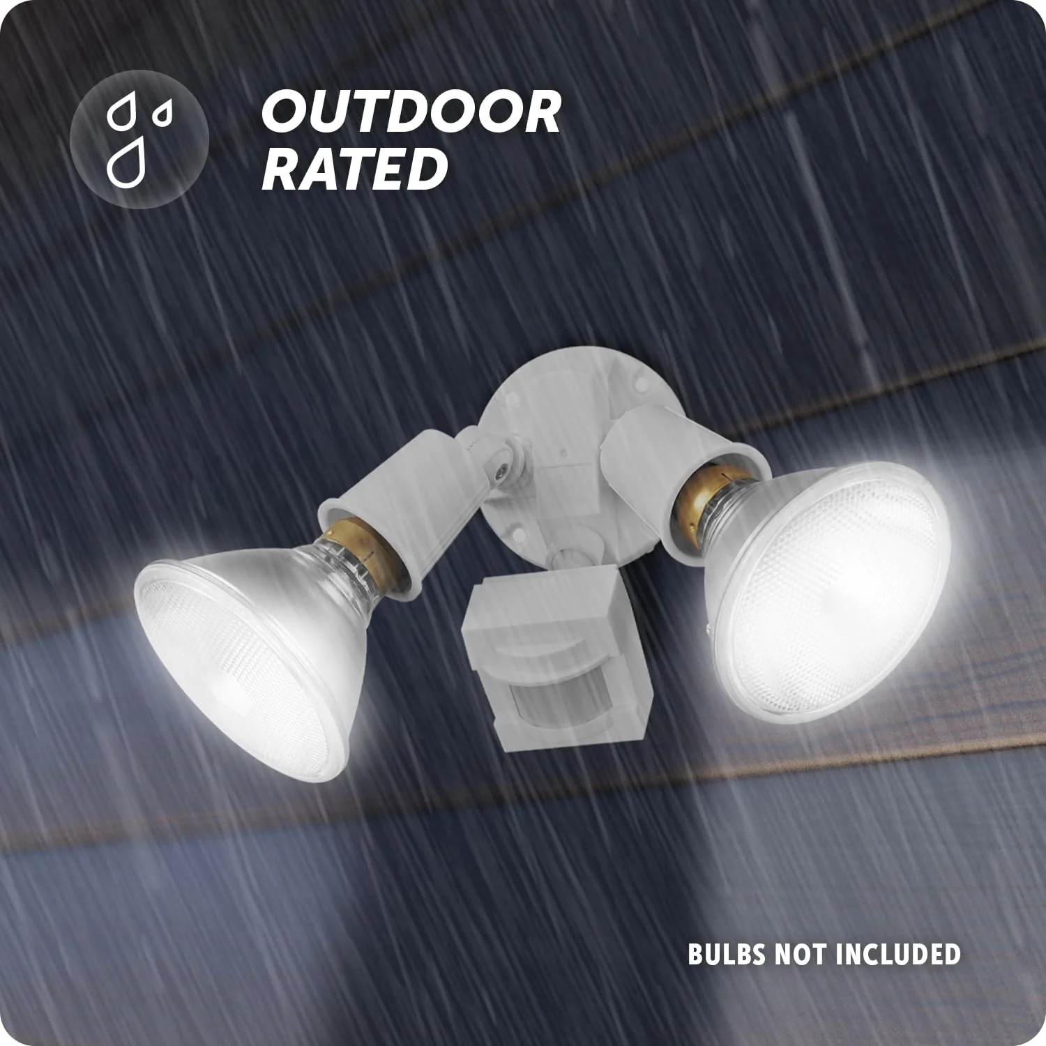 Globe Electric 17000269 110-Degree 240 W Twin Head White Hardwired Motion Sensor Security Flood Light, Spotlight, Outdoor, Outside House Lights - Image 7
