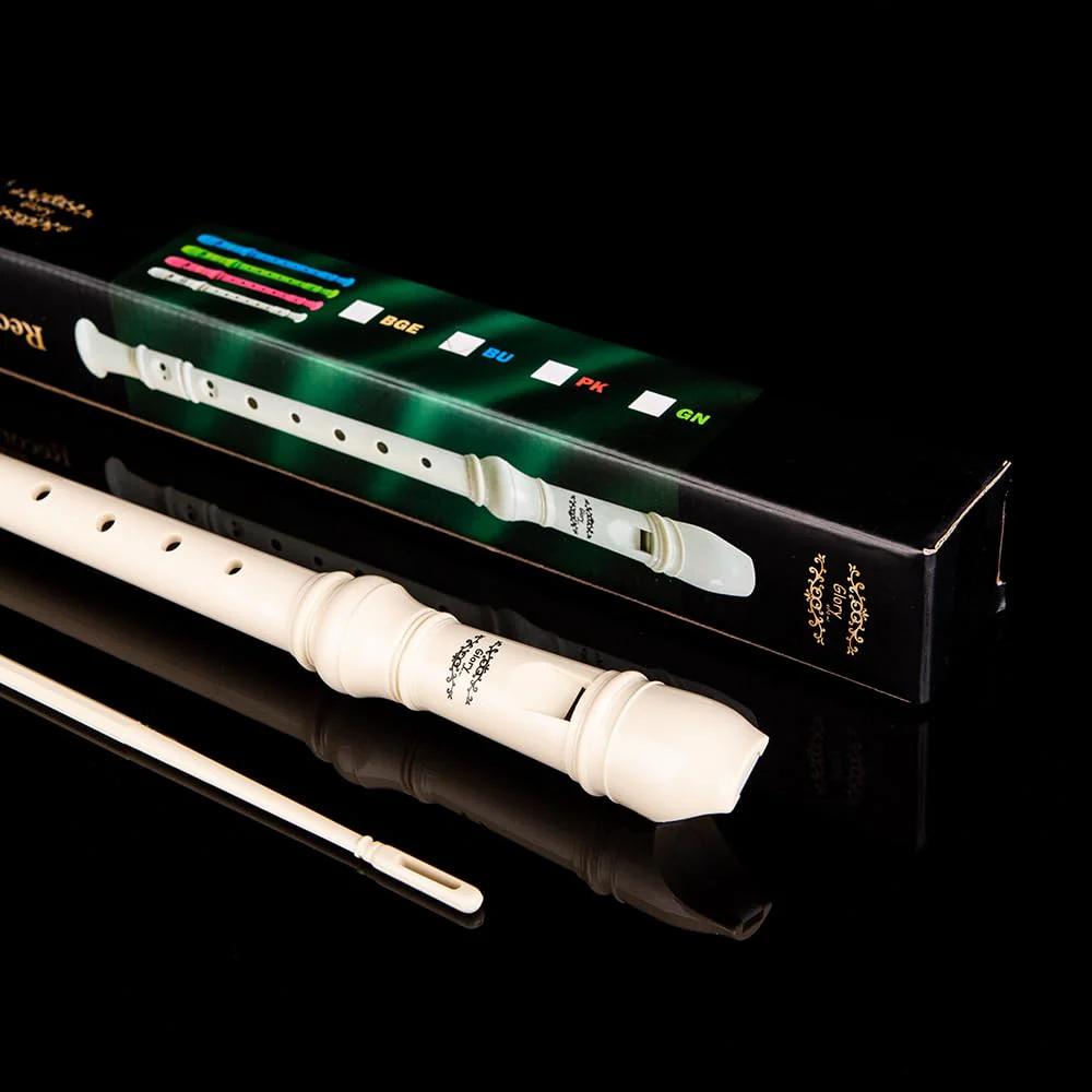 Glory Soprano Recorder Instrument for Beginner, German Fingering C Key Recorder Instrument,Beige Beige - Image 7