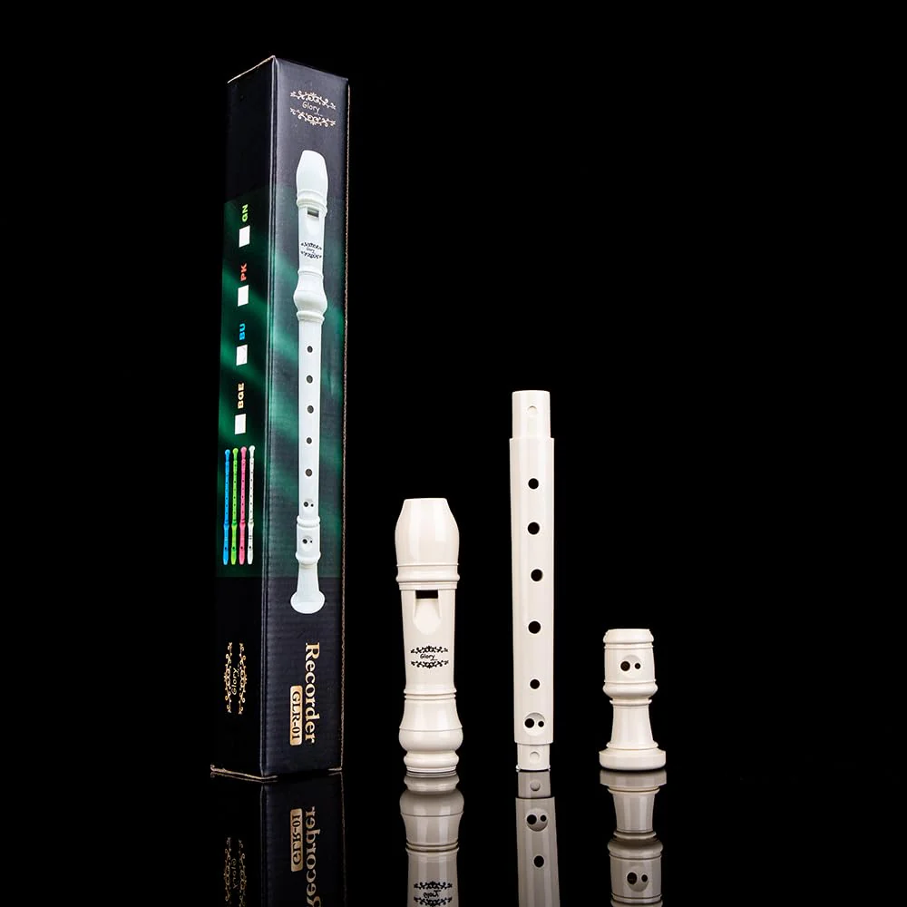 Glory Soprano Recorder Instrument for Beginner, German Fingering C Key Recorder Instrument,Beige Beige - Image 8