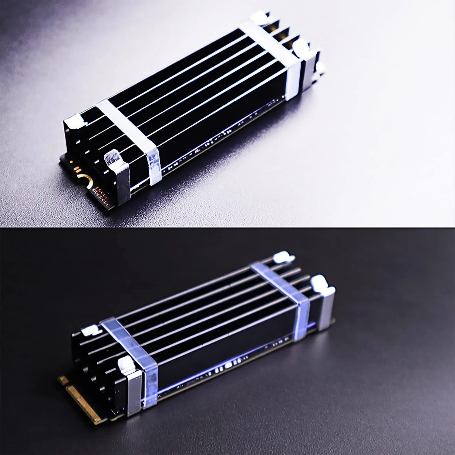 GLOTRENDS M.2 Heatsink for 2280 M.2 SSD, Fit for Desktop PC Installation, 22x70x10mm Aluminum Body, Including Thermal Pad 22 x 70 x 10 mm - Image 8