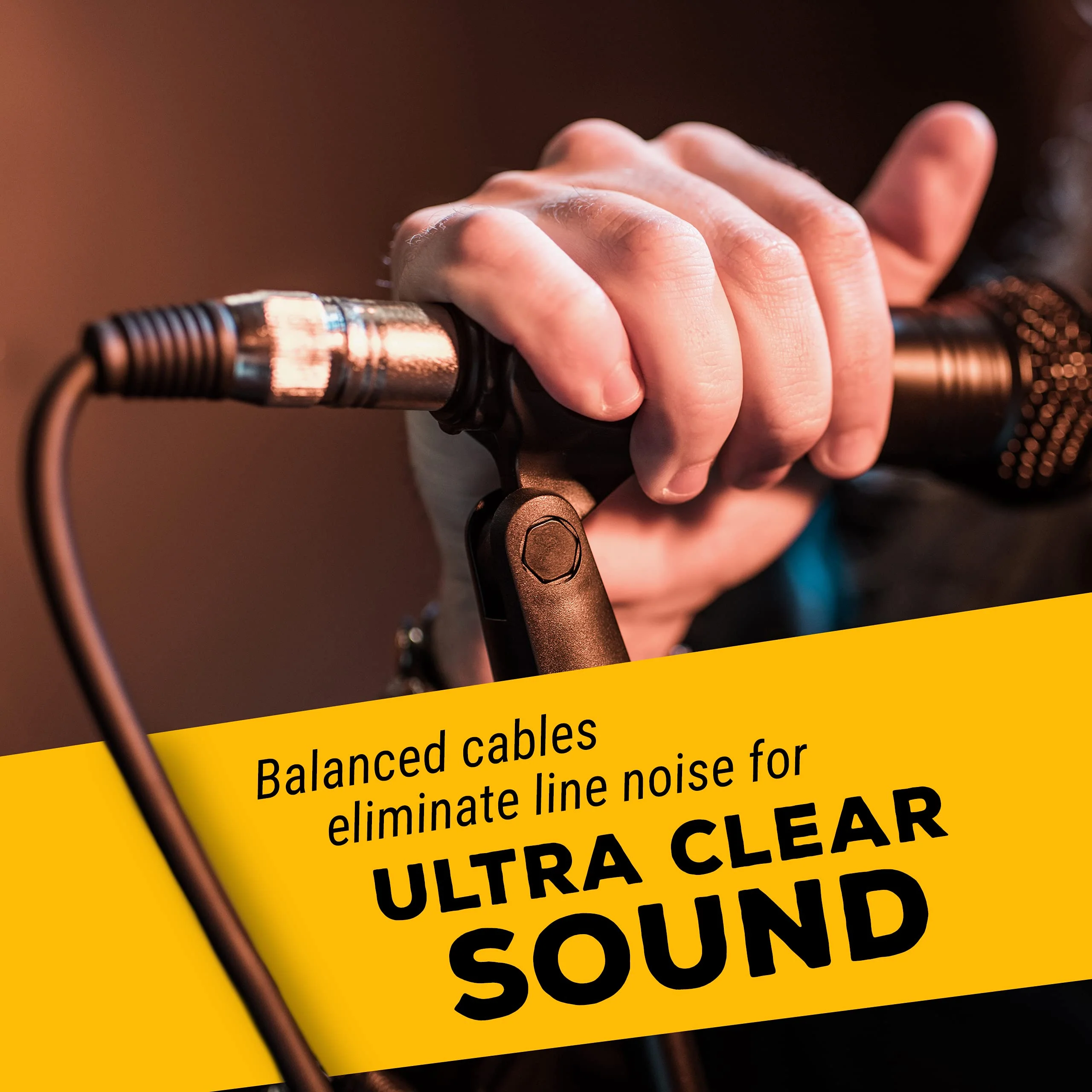 GLS Audio 6ft Patch Cable Cords - XLR Male to XLR Female Black Cables - 6' Balanced Snake Cord - Pack of 6 6 Ft. - Image 8